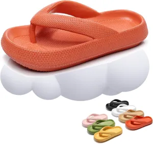 LELEBEAR Cloudies Flip Flops for Women and Men, Cloudies Slides, Cozislides Soft Slides Sandals for Indoor and Outdoor