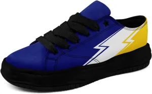 Lightning Canvas Sneakers Comfortable Casual Walking Sports Shoes for Men Women Non-slip Lace-up Flat Tennis Trainers
