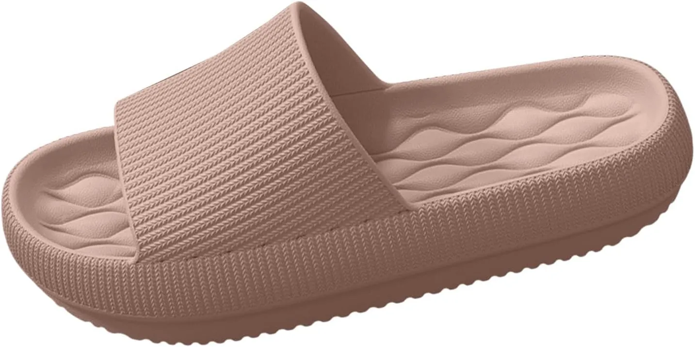Lightweight Slides Sandal for Women Bathroom House and Pool Sandals Soft Soled Slides Women's Slides