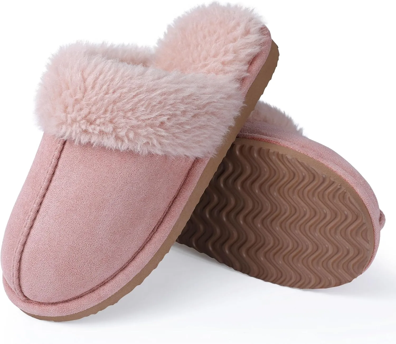 Litfun Women's Fuzzy Memory Foam Slippers Fluffy Winter House Shoes Indoor and Outdoor