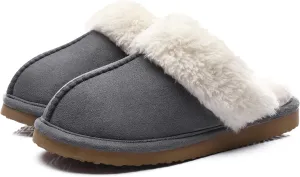 Litfun Women's Fuzzy Memory Foam Slippers Fluffy Winter House Shoes Indoor and Outdoor