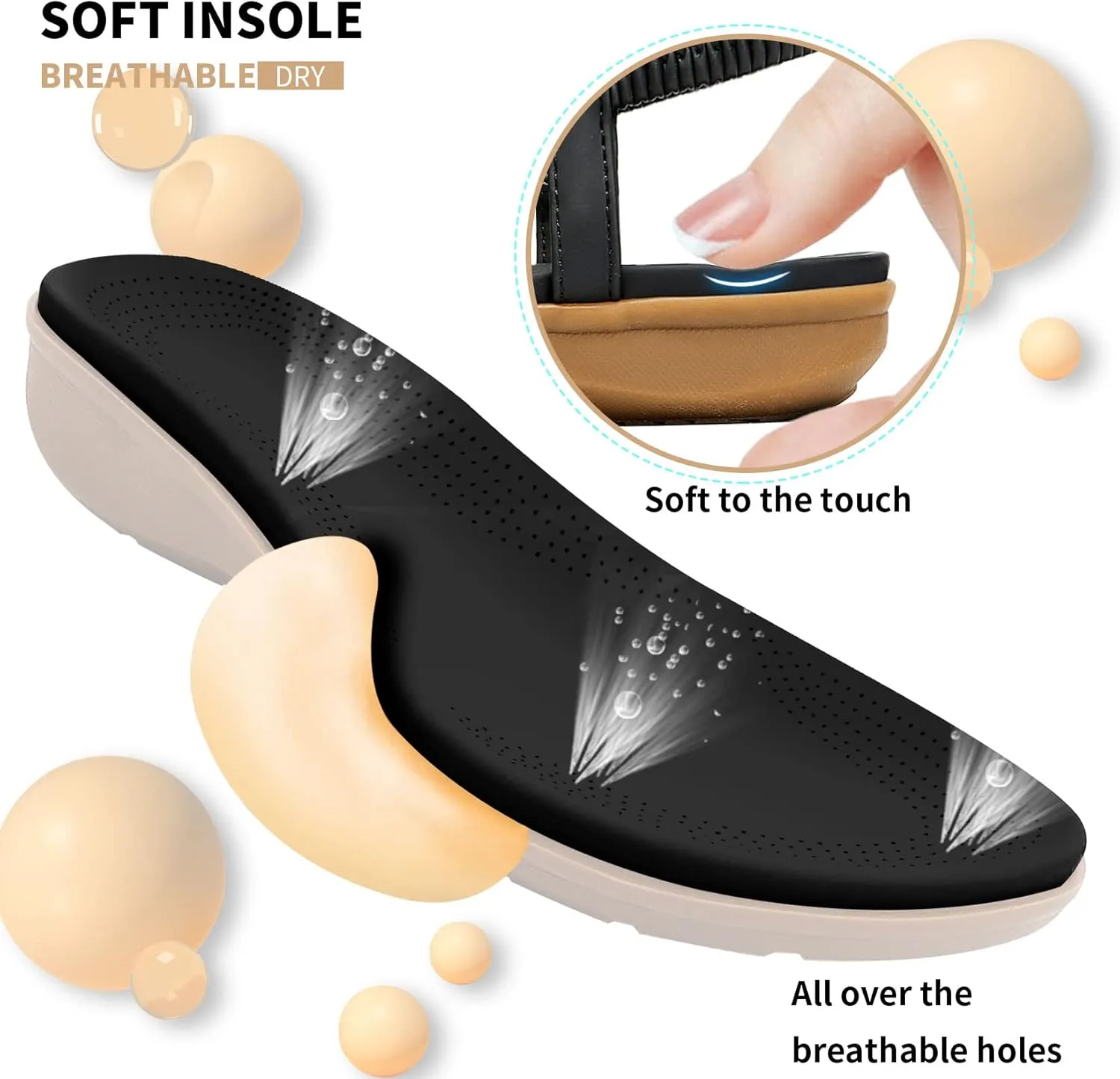 Littleplum Womens Sandals Comfort Arch Support Sandals Summer Walking Shoes Casual Ankle Elastic Flip Flops Shoes