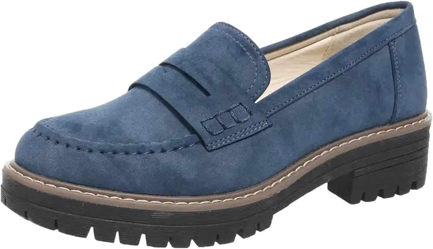 Loafers Shoes for Women Comfortable Slip On Work Office Shoe Platform Business Casual Dress Shoes Walking Trendy Flats Loafer Sneakers Platform Penny Loafer