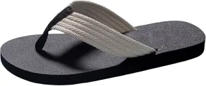 Men Summer Casual Outside Wear Beach Non Slip Breathable Flip Flops Clip Toes Big Size Flat Fuzzy Flip Flop Slippers Men