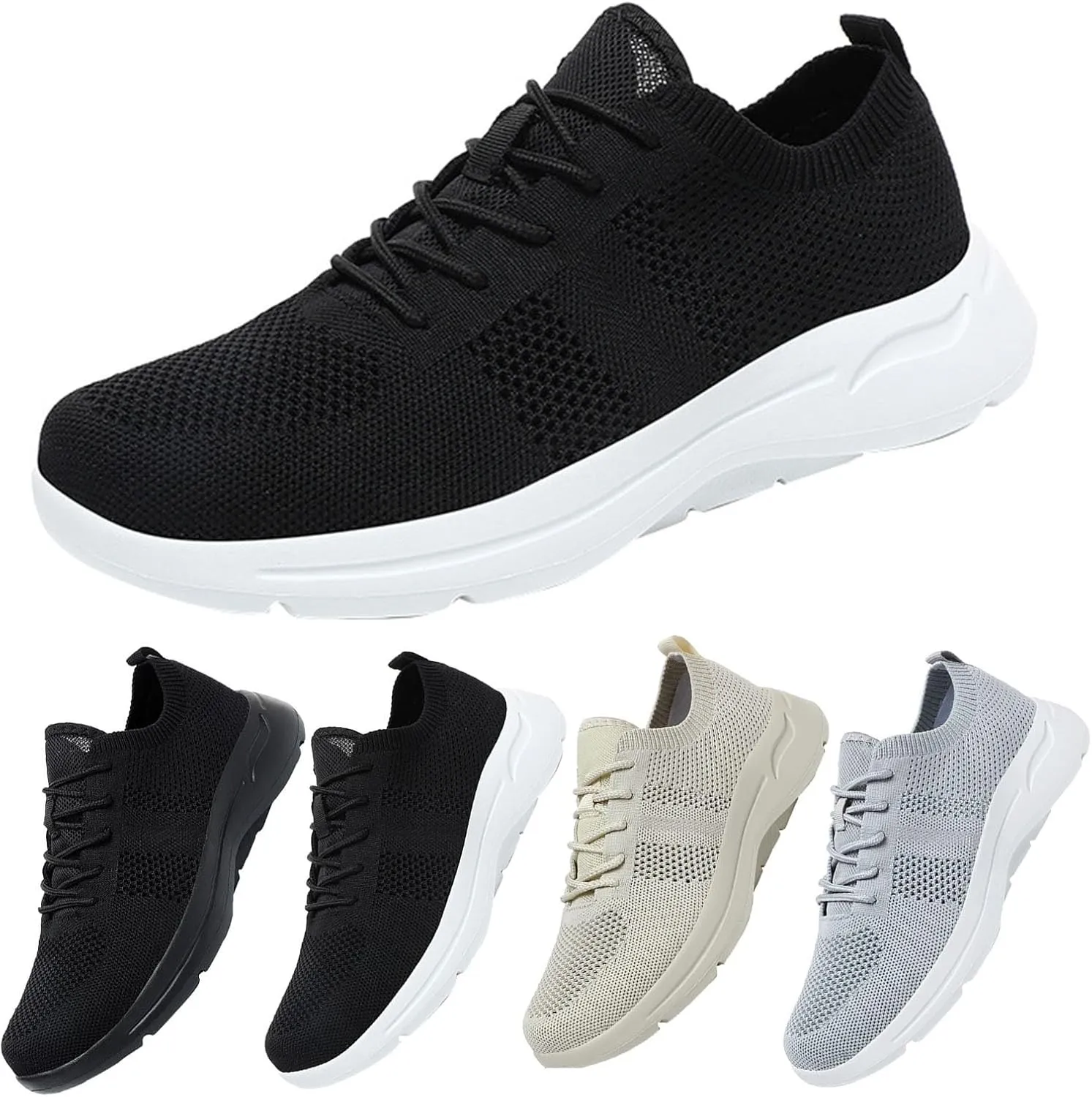 Men's Casual Dress Sneakers Oxfords Business Mesh Running Shoes for Women Casual Men Casual Dress Shoes Brown Sneakers Waterproof Tennis Shoe Trainers Shoe