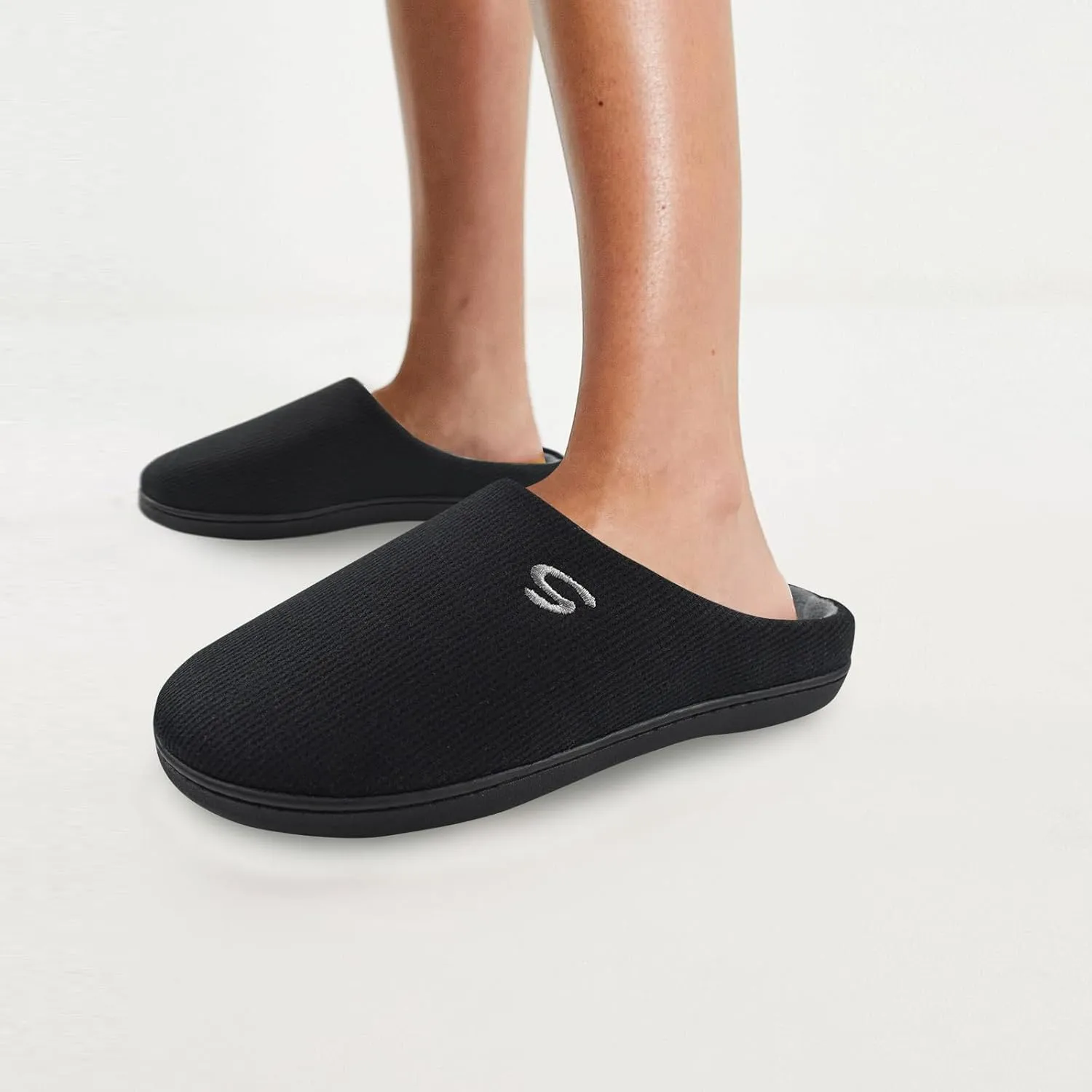 Men's Memory Foam Slippers, Comfy House Shoes, Cozy Men's Slippers with Warm Soft Coral Fleece Lining