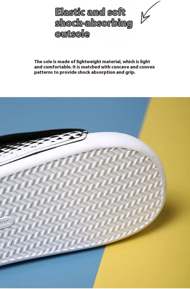 Men's Ultra Soft Slides, with 23" Design Casual Non Slip Slippers, Open Toe Shoes for Indoor Outdoor Beach Shower