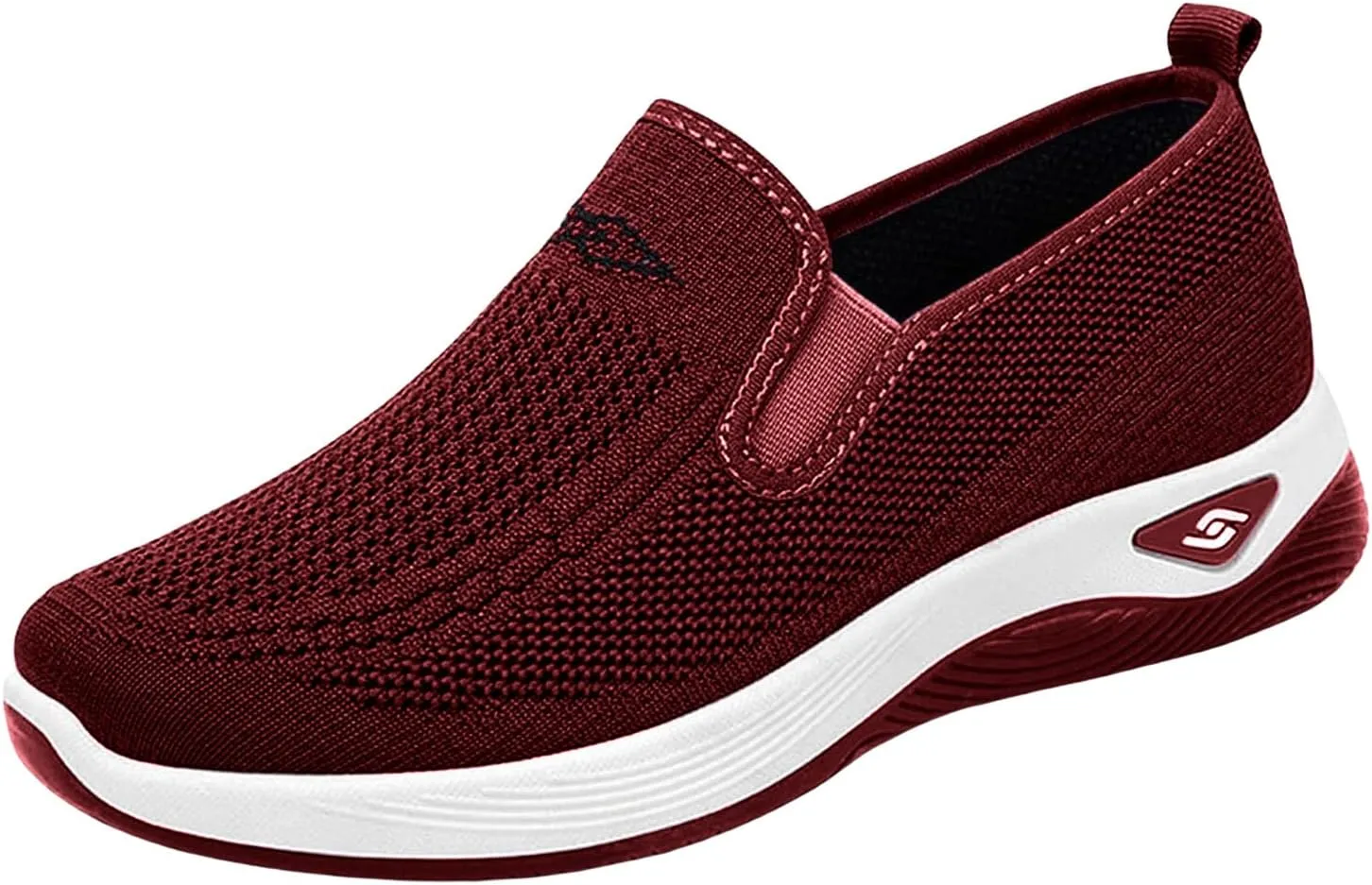 Mmoneyake Women's Men's Hands-Free Slip On Walking Shoes Wide Toe Box Arch Support Orthopedic Walking Sneakers Comfortable Tennis Sneakers Workout Athletic Gym Shoes Ightweight Running Shoe