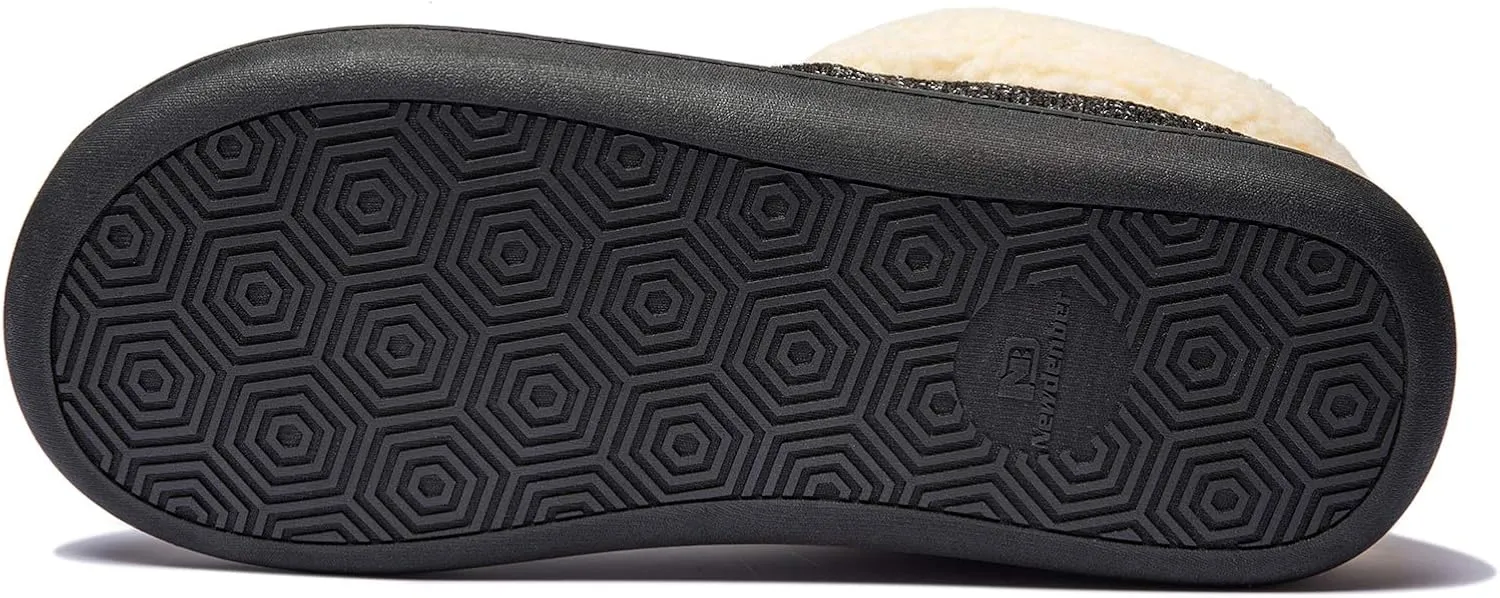 NewDenBer Women's Cozy Memory Foam Slippers Soft Fleece Lined Slip on Indoor Outdoor House Shoes