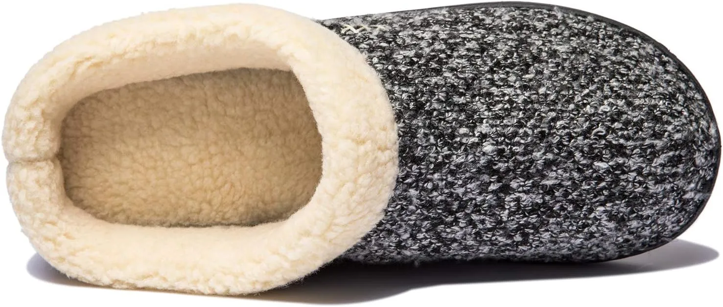 NewDenBer Women's Cozy Memory Foam Slippers Soft Fleece Lined Slip on Indoor Outdoor House Shoes
