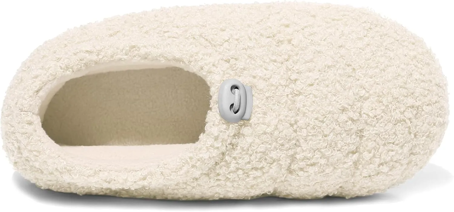 NewDenBer Women's Warm Memory Foam Slippers Soft Fuzzy Fleece Lined Slip on Indoor House Shoes
