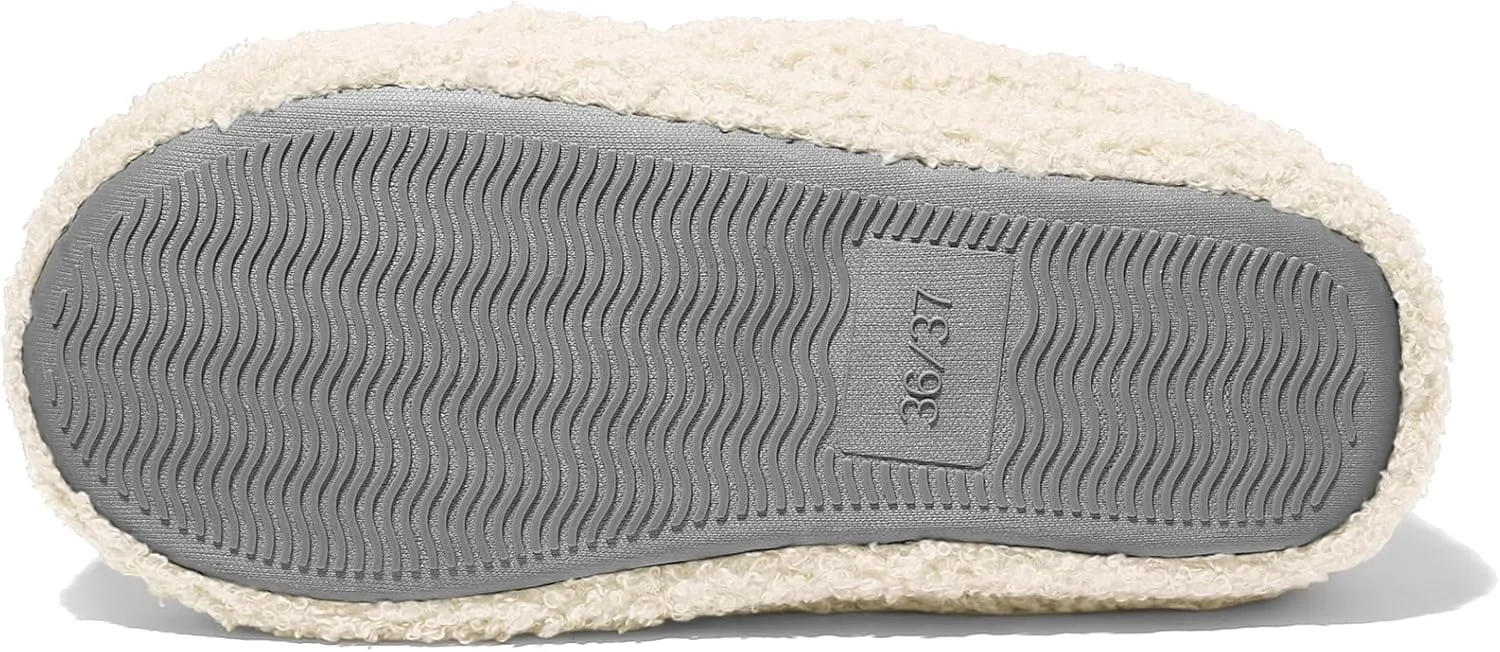 NewDenBer Women's Warm Memory Foam Slippers Soft Fuzzy Fleece Lined Slip on Indoor House Shoes