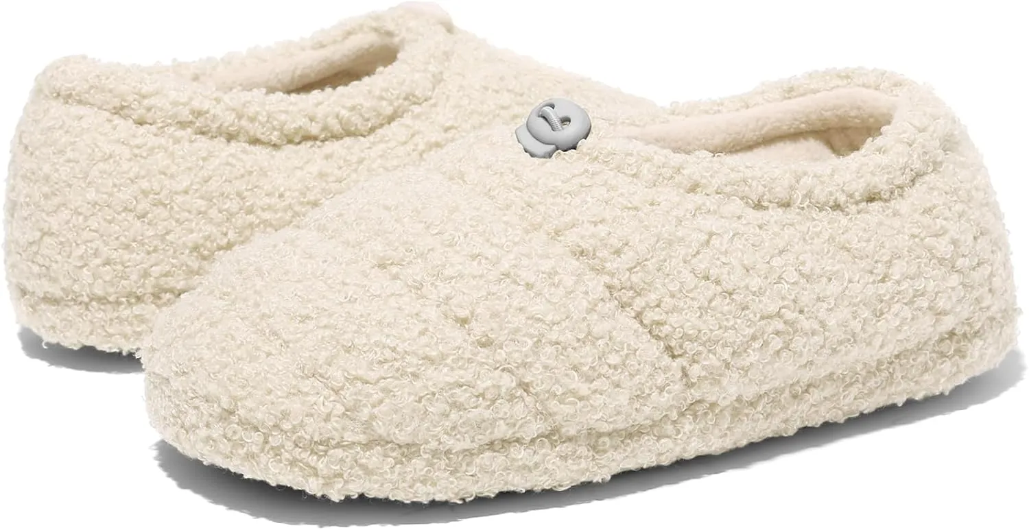 NewDenBer Women's Warm Memory Foam Slippers Soft Fuzzy Fleece Lined Slip on Indoor House Shoes