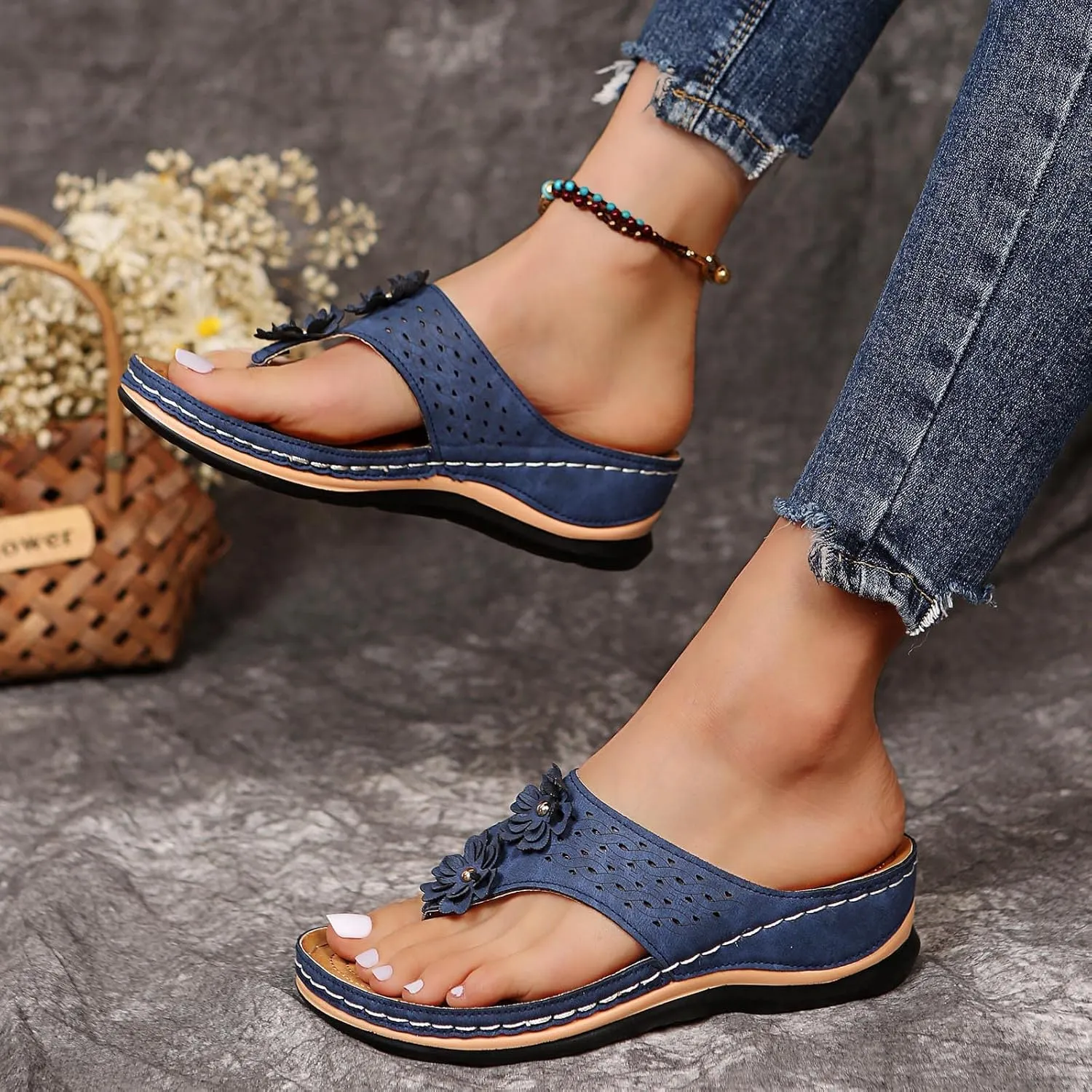 Orthopedic Sandals for Women Arch Support Sandals Summer Casual Orthotic Sandal Flip Flops Comfortable Slippers2
