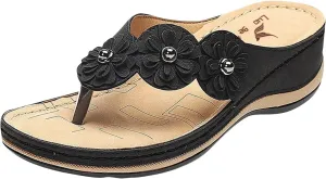 Orthopedic Sandals for Women Orthotic Thong Sandal Wide Width Sandals with Arch Support Comfortable Walking Flip Flops2