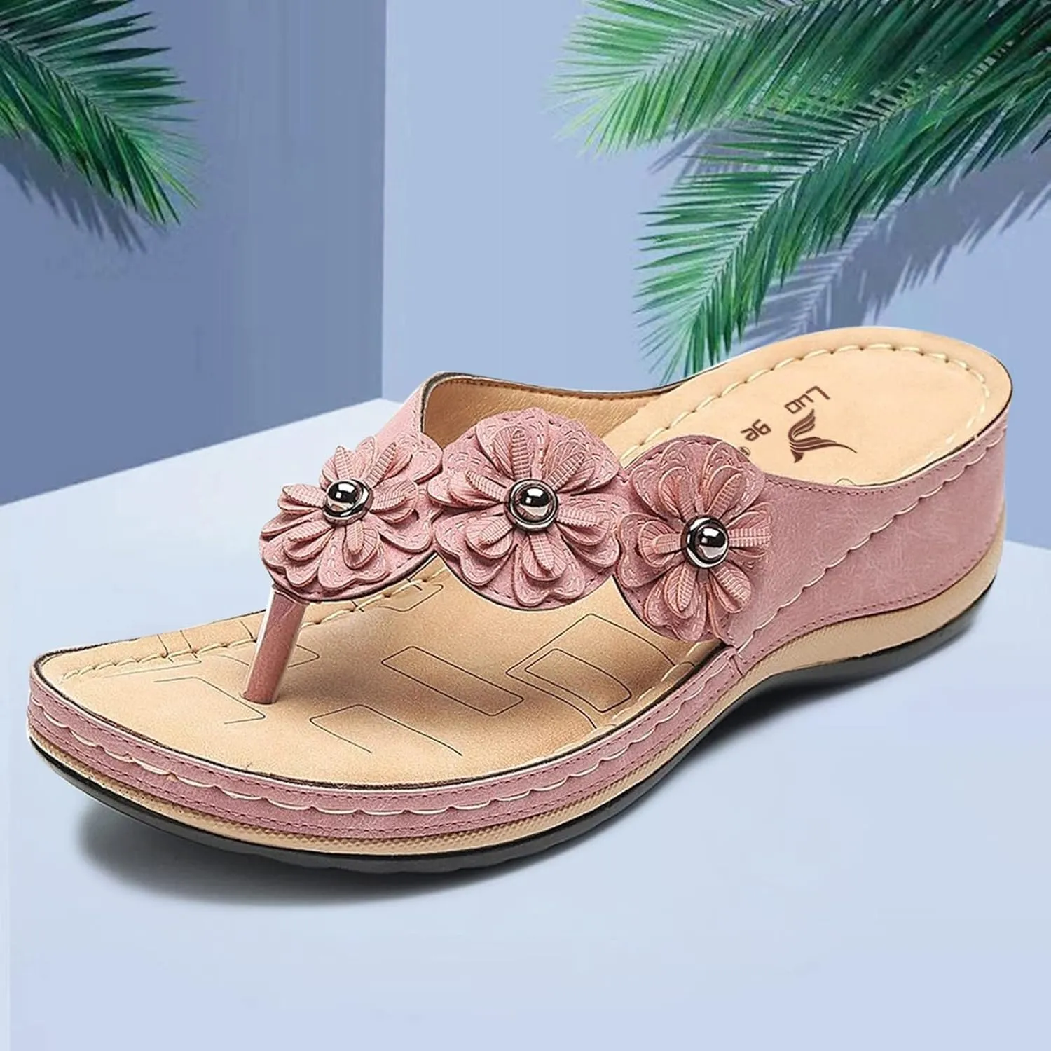 Orthopedic Sandals for Women Orthotic Thong Sandal Wide Width Sandals with Arch Support Comfortable Walking Flip Flops2