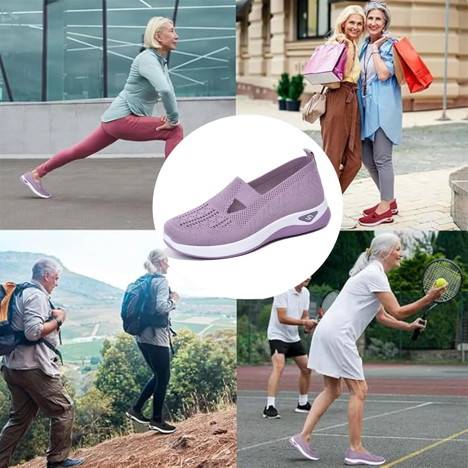 Orthopedic Shoes for Women Walking Sneakers, Zapatos Ortopédicos para Mujer, 2025 New Breathable Soft Soled Slip-On Comfort Casual Wear Shoes