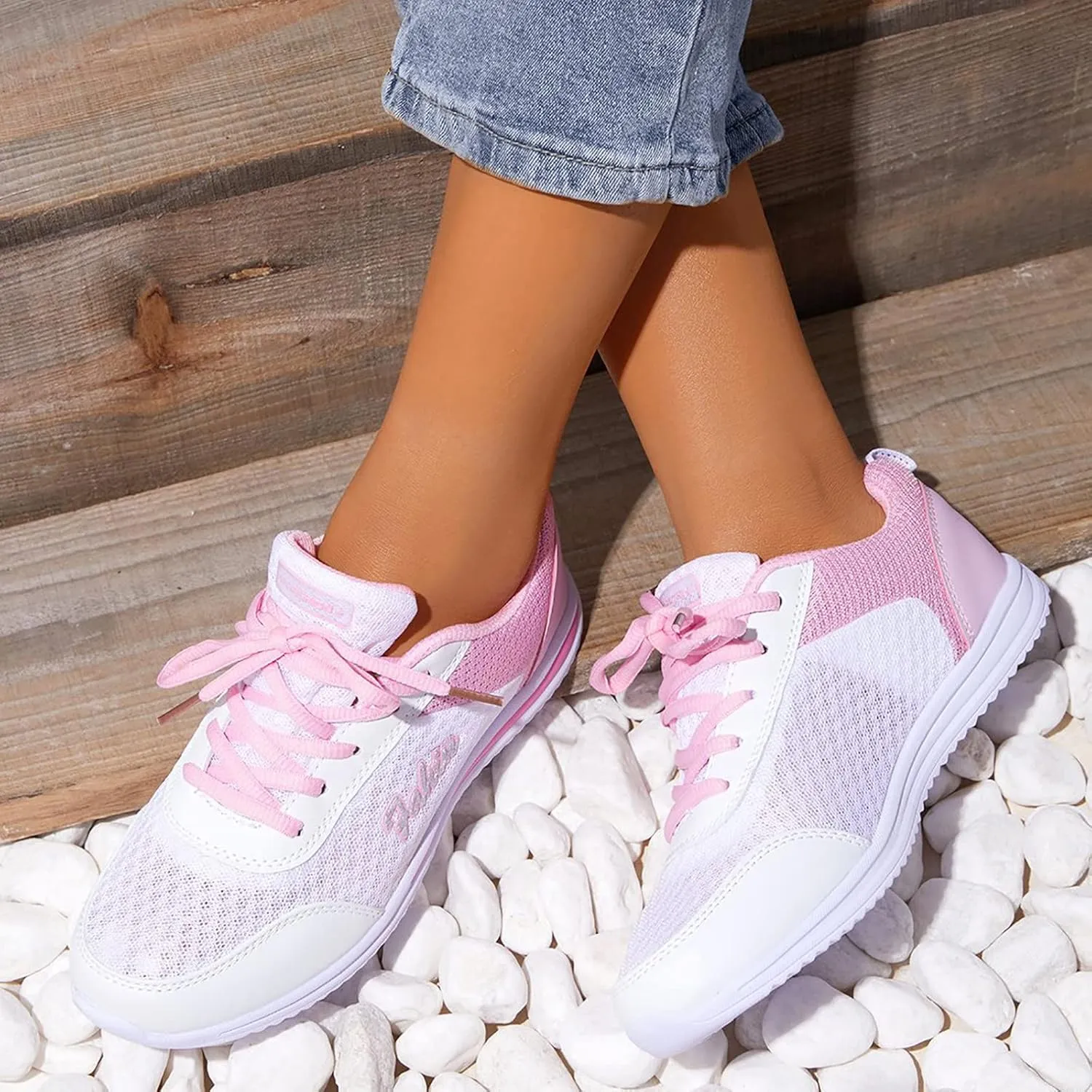 Orthopedic Shoes for Women Wide Width Slip On Zapatos De Trabajo para Mujer Antideslizante Cross Gym Shoes Women Wide Size 8w Womens High Top Sneakers Tenis OrtopéDicos Mujer