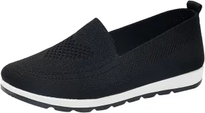 Plantar Fasciitis Shoes Women Slip Ons Slip On Walking Shoes for Women Wide Gym Shoes Women Weightlifting and Running Womens Running Shoes Women's Slip Resistant Work Shoes in Black