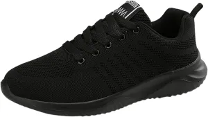 Platform Wide Sneakers for Women Fashion Lightweight Black Slip On Sneakers for Women 2023 Womens Casual Shoes Wide Width Black Wedge Gym Shoes for Women Zapatos Negros De Tacon Bajo para Mujer