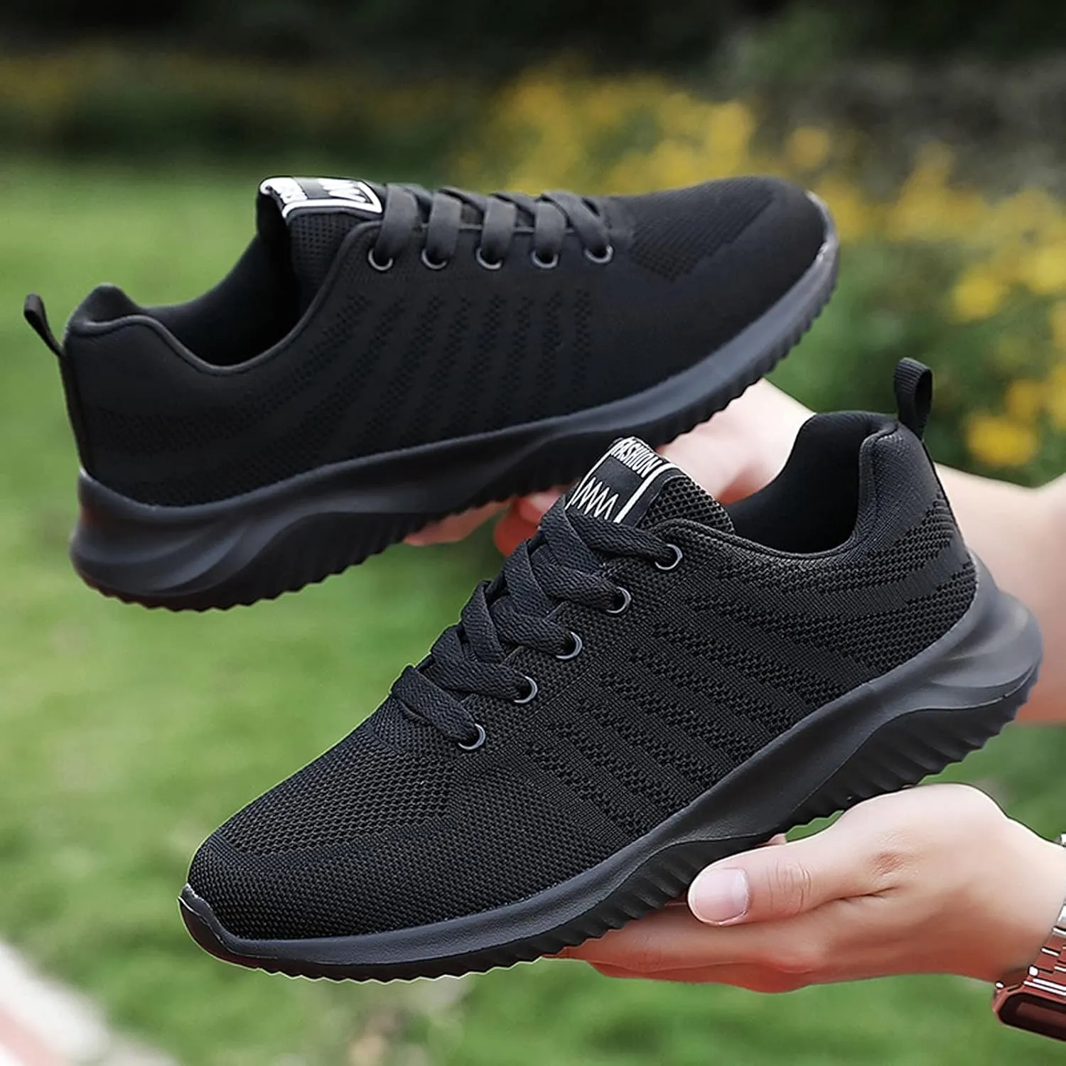 Platform Wide Sneakers for Women Fashion Lightweight Black Slip On Sneakers for Women 2023 Womens Casual Shoes Wide Width Black Wedge Gym Shoes for Women Zapatos Negros De Tacon Bajo para Mujer