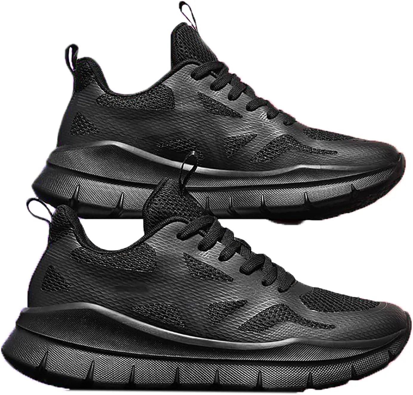 Running Shoes for Men Highly Elastic Impact-Absorbing Rubber Outsole Neutral Sneakers Wide Athletic Trainers Casual Breathable Mesh Running Walking Tennis Shoes