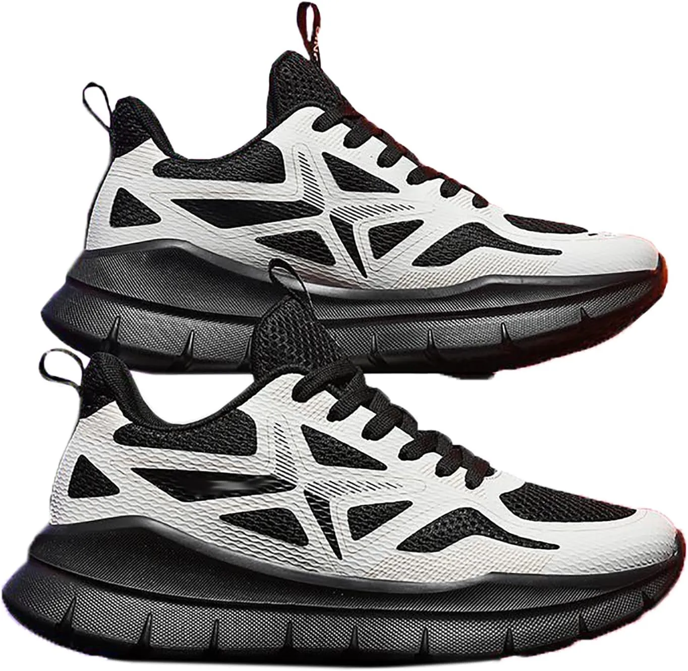 Running Shoes for Men Highly Elastic Impact-Absorbing Rubber Outsole Neutral Sneakers Wide Athletic Trainers Casual Breathable Mesh Running Walking Tennis Shoes