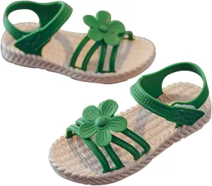 Sand N Sun Flip Flops Toddler Kids Infant Girls Soild Flower Princress Shoes Soft Slides for Toddler Girls