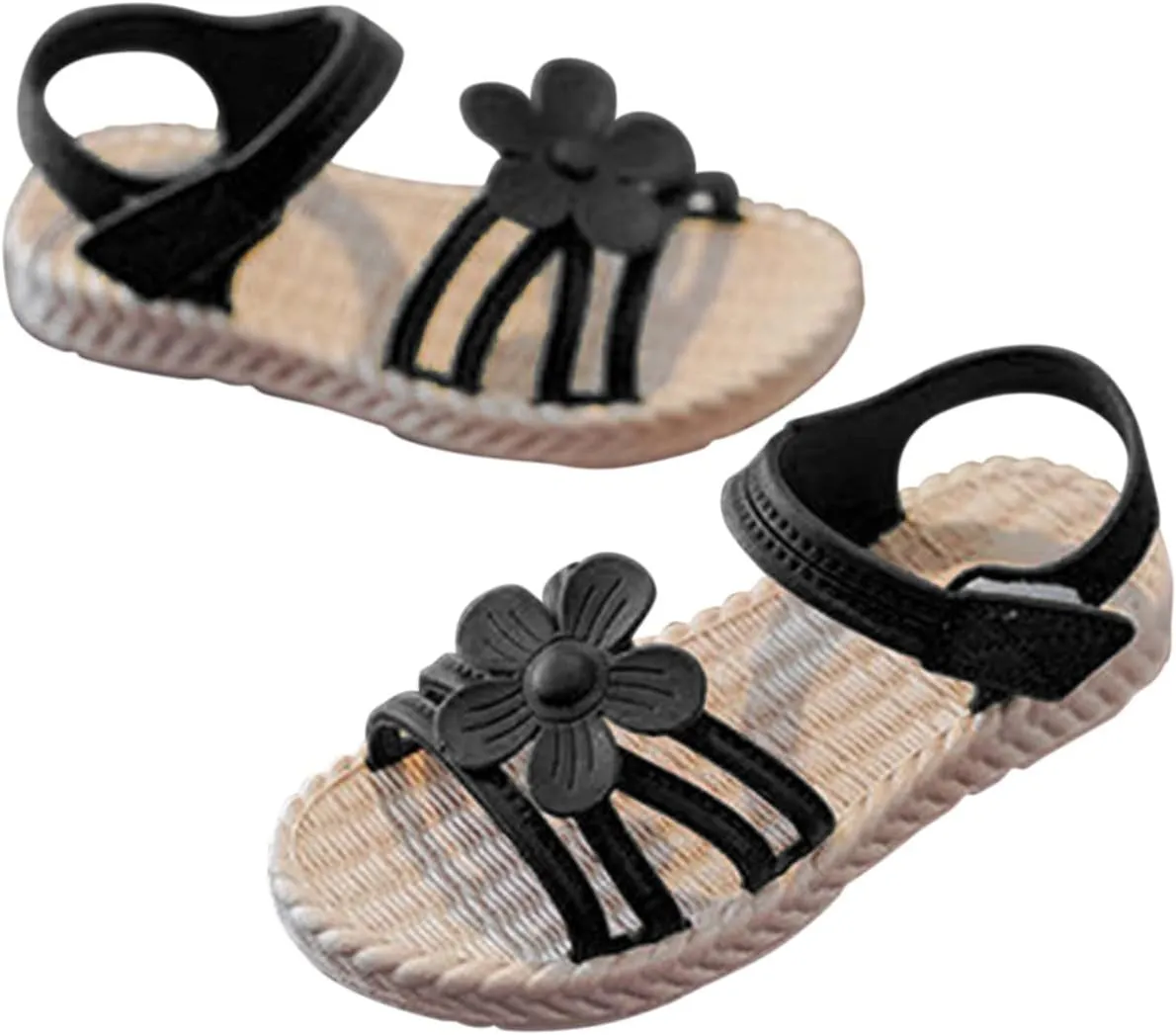 Sand N Sun Flip Flops Toddler Kids Infant Girls Soild Flower Princress Shoes Soft Slides for Toddler Girls