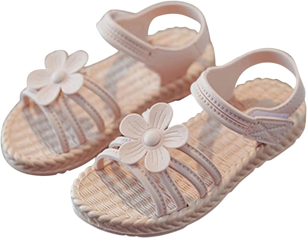 Sand N Sun Flip Flops Toddler Kids Infant Girls Soild Flower Princress Shoes Soft Slides for Toddler Girls