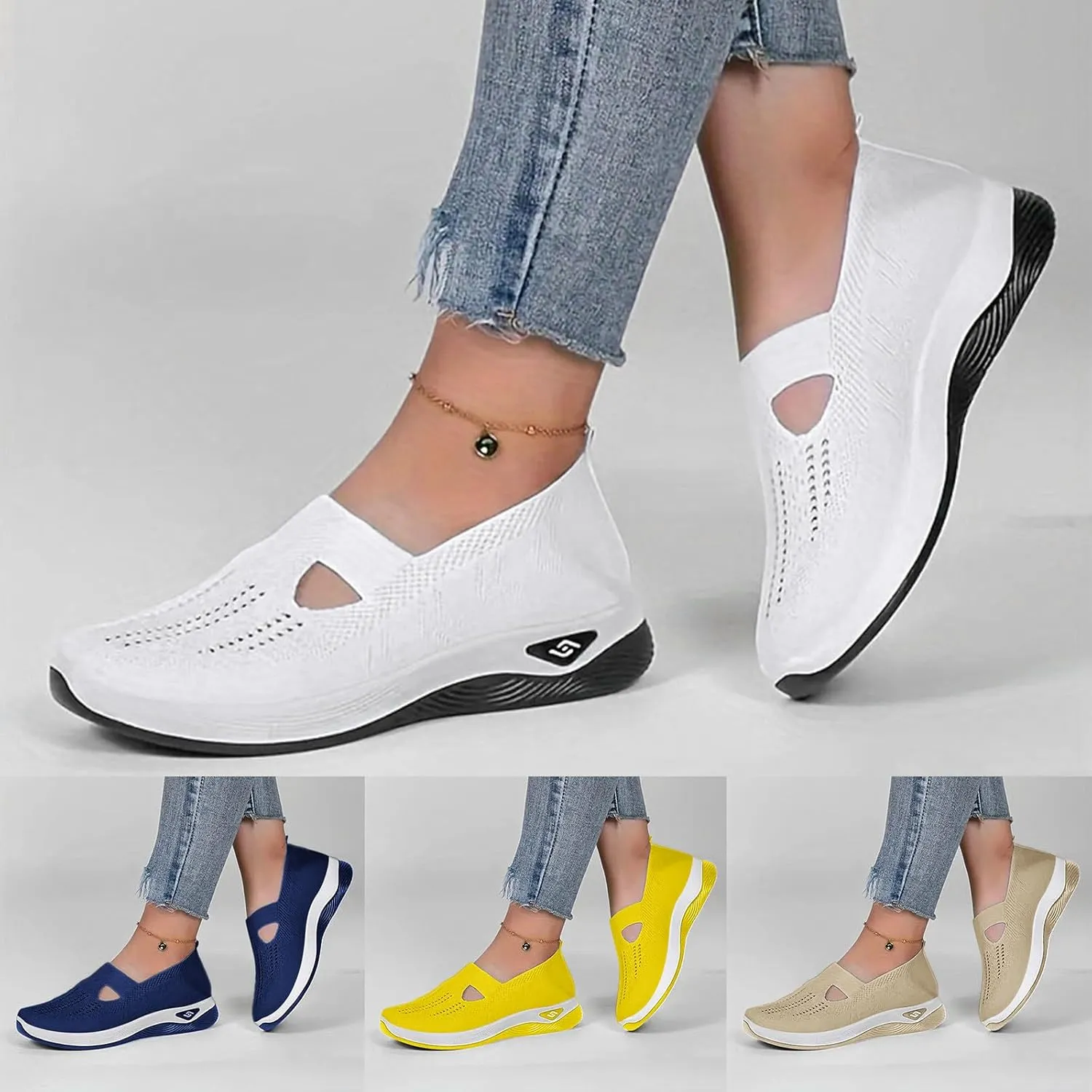 Sandals Women Arch Support Sandals Orthopedic Breathable Sandal Soft Memory Foam Sandal Walking Shoes