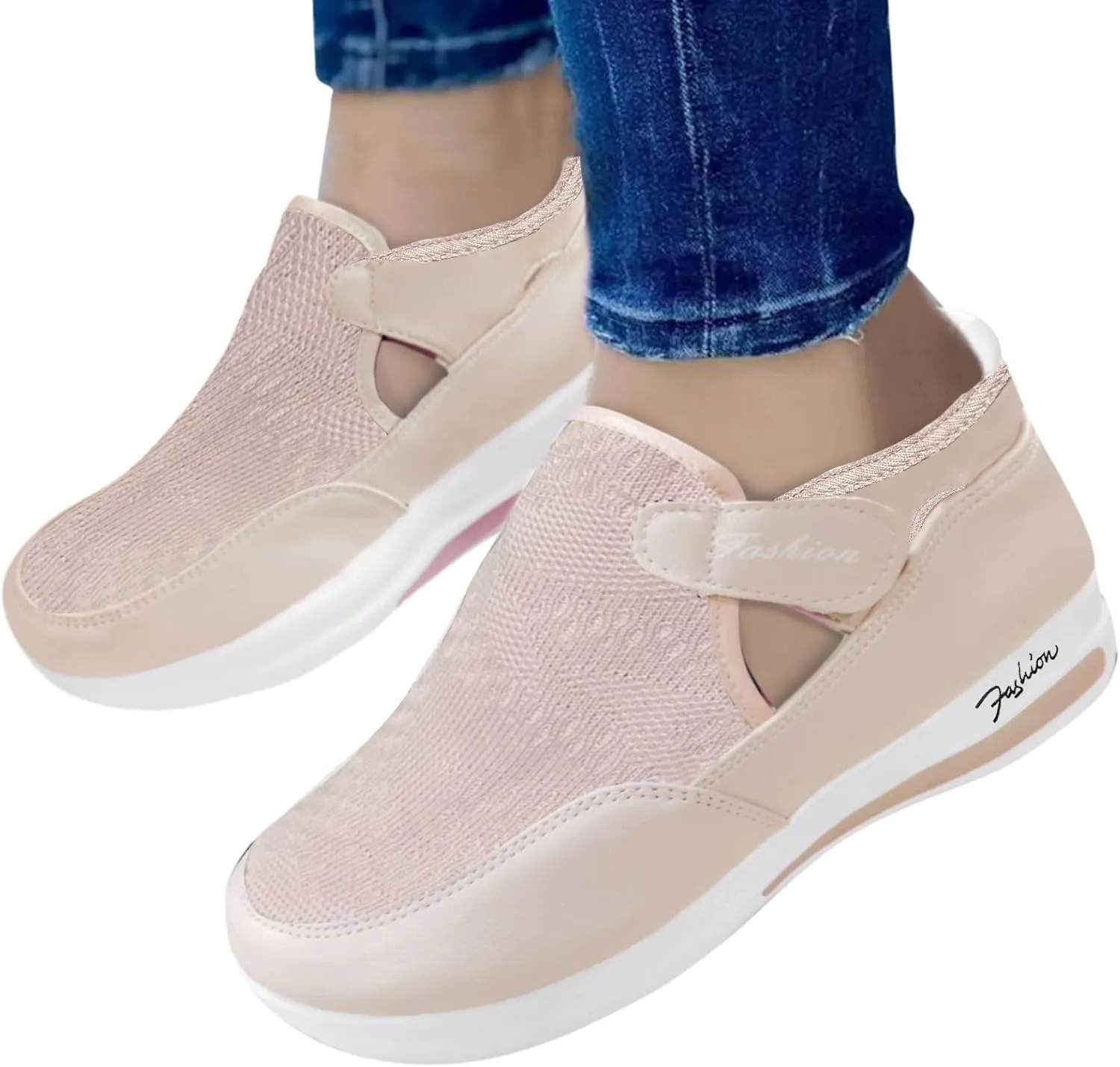 SBGMoSJ Women Sneakers Black Size 9 Low-Top Slip Ons Women's Fashion Sneakers Women's Tennis Shoes White Wide Width Casual Sneakers Women Shoes for Plantar Fasciitis for Women Walking Athletic