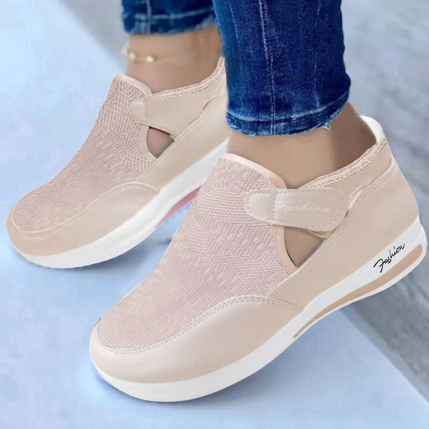 SBGMoSJ Women Sneakers Black Size 9 Low-Top Slip Ons Women's Fashion Sneakers Women's Tennis Shoes White Wide Width Casual Sneakers Women Shoes for Plantar Fasciitis for Women Walking Athletic
