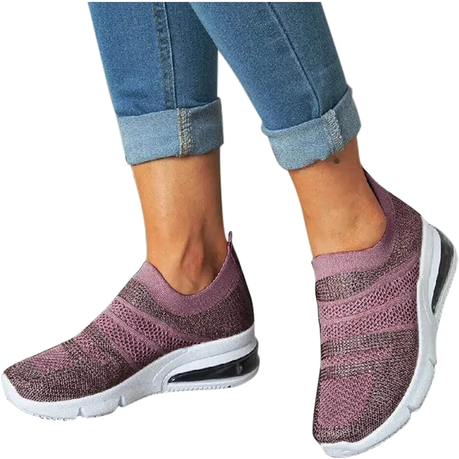 SBGMoSJ Womens Platform Sneakers Size 11 Wide Slip Resistant Women's Black Work Shoes Size 9 Canvas Shoes for Women Black Womens Running Shoes Size 7 1/2 Trending Tennis Shoes for Women 2023