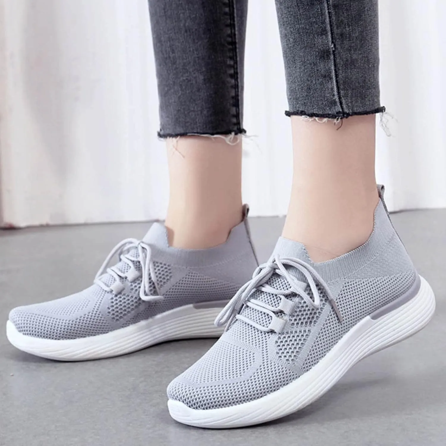 SBGMoSJ Womens Walking Sneakers Size 10 Wide Women Orthopedic Sneakers Walking Womens Casual Shoes Slip Ons Mule Women's Sneakers Wide Width Comfortable Walking Shoes Women Slip On