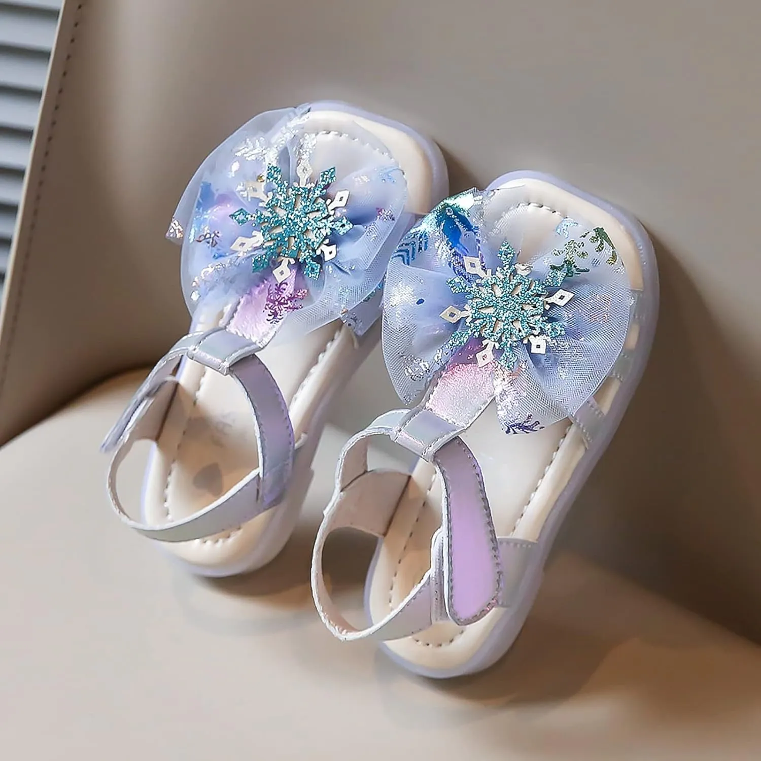 sfdgfhyf Girls Soft Shoes Summer Sandals Kid Girls Bow Flip Flops Rhinestone Children Fashion Slippers Kids (Blue, 21 Toddler)