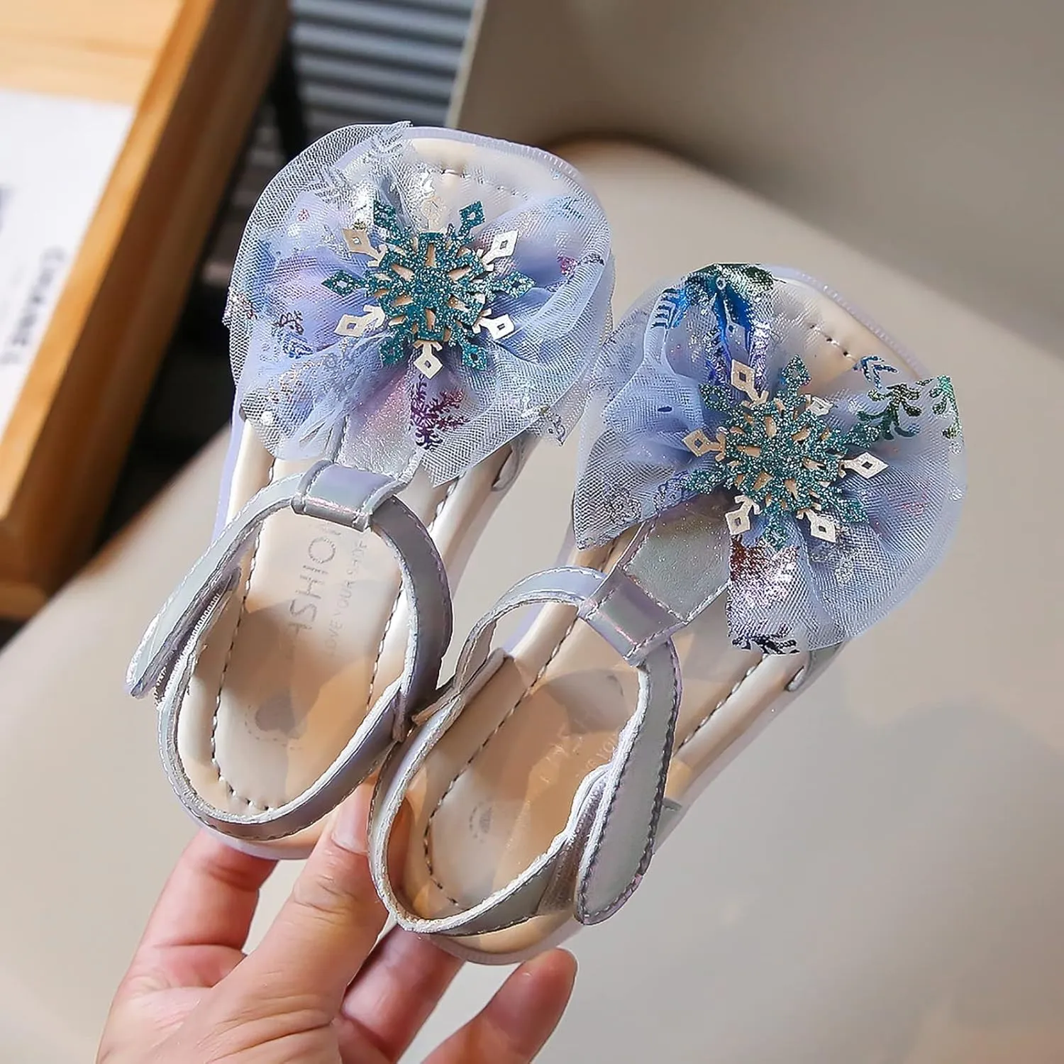 sfdgfhyf Girls Soft Shoes Summer Sandals Kid Girls Bow Flip Flops Rhinestone Children Fashion Slippers Kids (Blue, 21 Toddler)