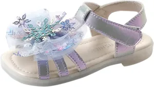 sfdgfhyf Girls Soft Shoes Summer Sandals Kid Girls Bow Flip Flops Rhinestone Children Fashion Slippers Kids (Blue, 21 Toddler)