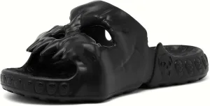 Skull Slide Sandals for Women Men Anti-Slip Cushioned Slippers EVA Thick Soft Slides Open Toe Slide on Indoor Outdoor Beach Pool Sandals