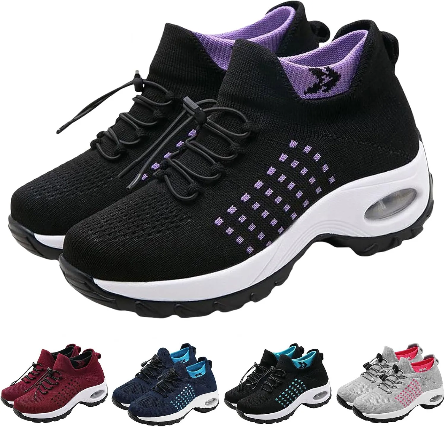 Slip On Orthopedic Sneakers for Women Comfort Wear Nurse Shoes Comfortable Casual Ladies Air Cushion Athletic Shoes Summer Casual Walking Shoe Running Jogging Sneakers