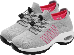 Slip On Orthopedic Sneakers for Women Comfort Wear Nurse Shoes Comfortable Casual Ladies Air Cushion Athletic Shoes Summer Casual Walking Shoe Running Jogging Sneakers