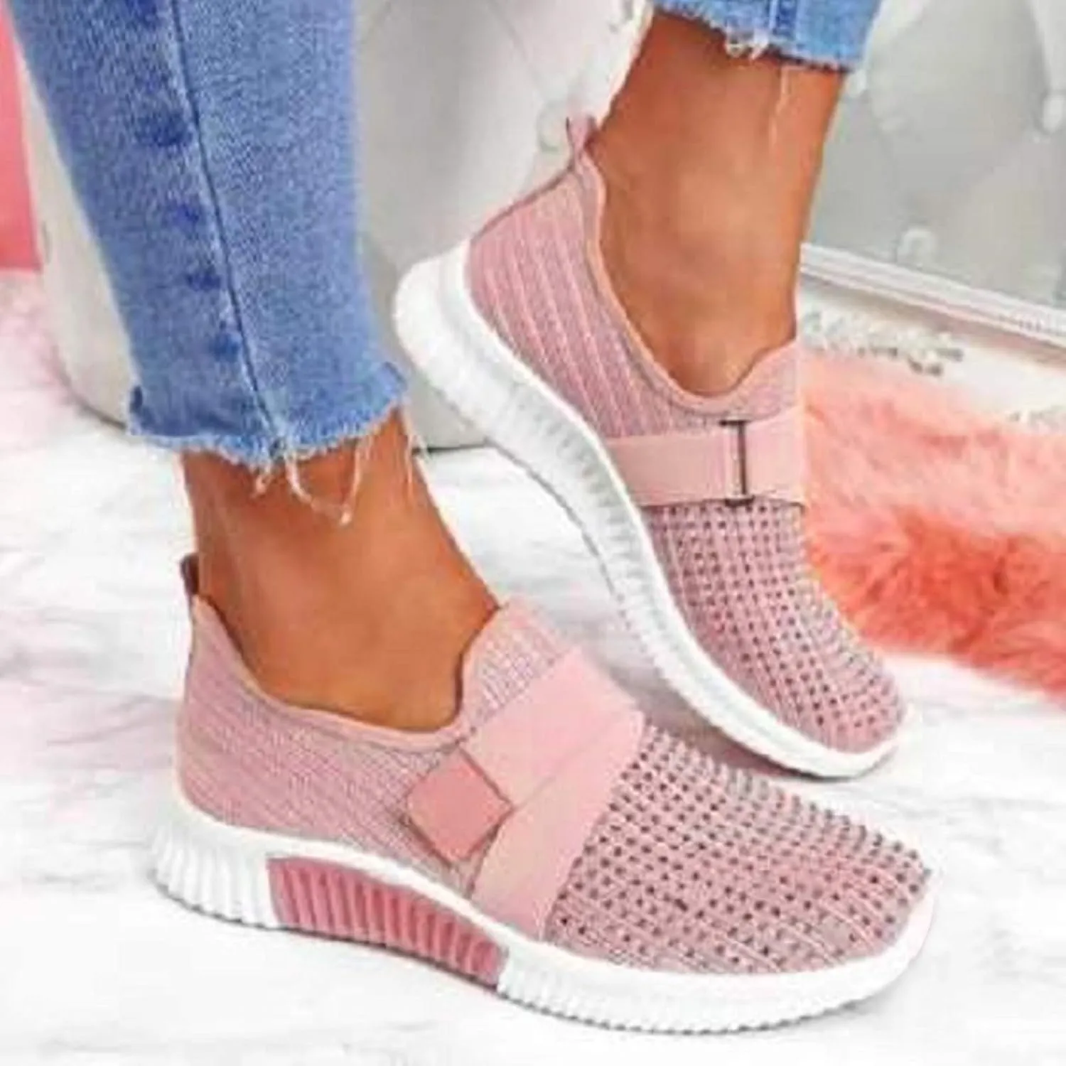 Sneakers for Women 2023 Running Wide Womens Non Slip Work Shoes Food Service Arch Support Casual Dress Shoes for Women Wide Width Womens White Fashion Sneakers High Top Slip On Sneakers Women Black