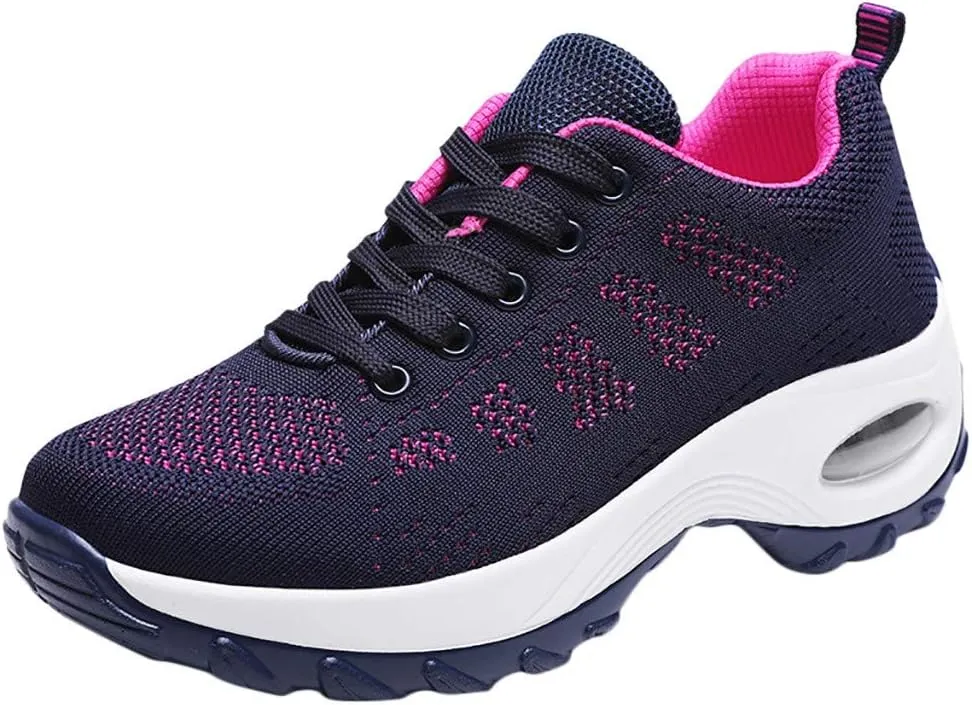 Sneakers for Women Air Cushion Sole Running Tennis Shoes Orthopedic Walking Shoes Arch Support Workout Sneakers