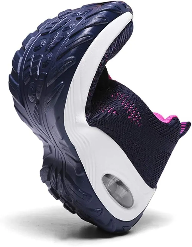 Sneakers for Women Air Cushion Sole Running Tennis Shoes Orthopedic Walking Shoes Arch Support Workout Sneakers