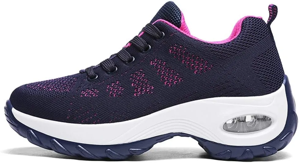 Sneakers for Women Air Cushion Sole Running Tennis Shoes Orthopedic Walking Shoes Arch Support Workout Sneakers