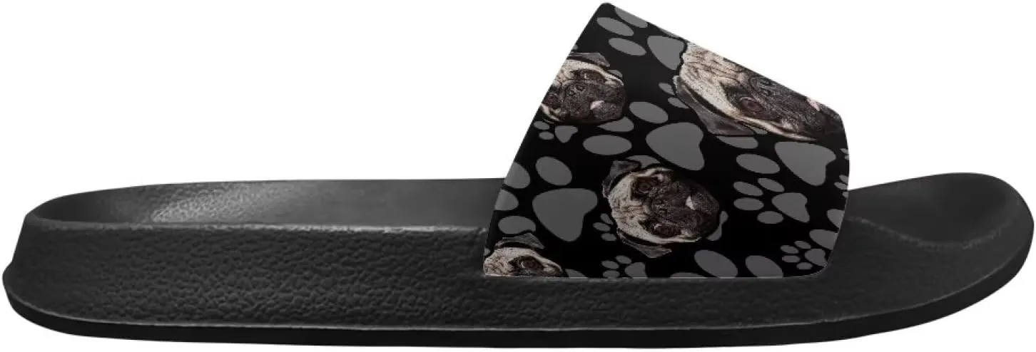 Soft Slides for Men,EVA Print Slides,Height Increasing Cushion Sole Hoese Shower Shoes Open Toe Summer Beach Slides