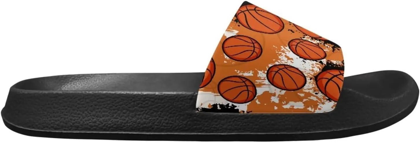 Soft Slides for Men,EVA Print Slides,Height Increasing Cushion Sole Hoese Shower Shoes Open Toe Summer Beach Slides