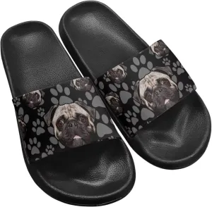 Soft Slides for Men,EVA Print Slides,Height Increasing Cushion Sole Hoese Shower Shoes Open Toe Summer Beach Slides