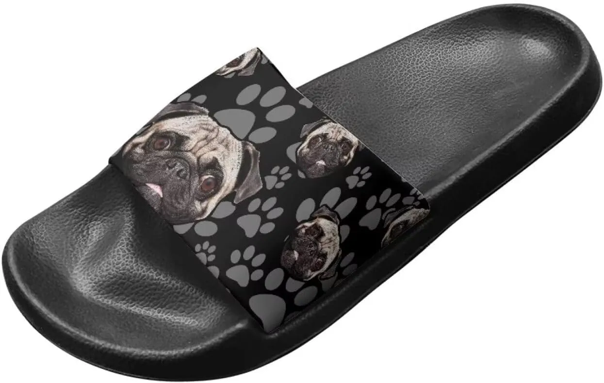 Soft Slides for Men,EVA Print Slides,Height Increasing Cushion Sole Hoese Shower Shoes Open Toe Summer Beach Slides