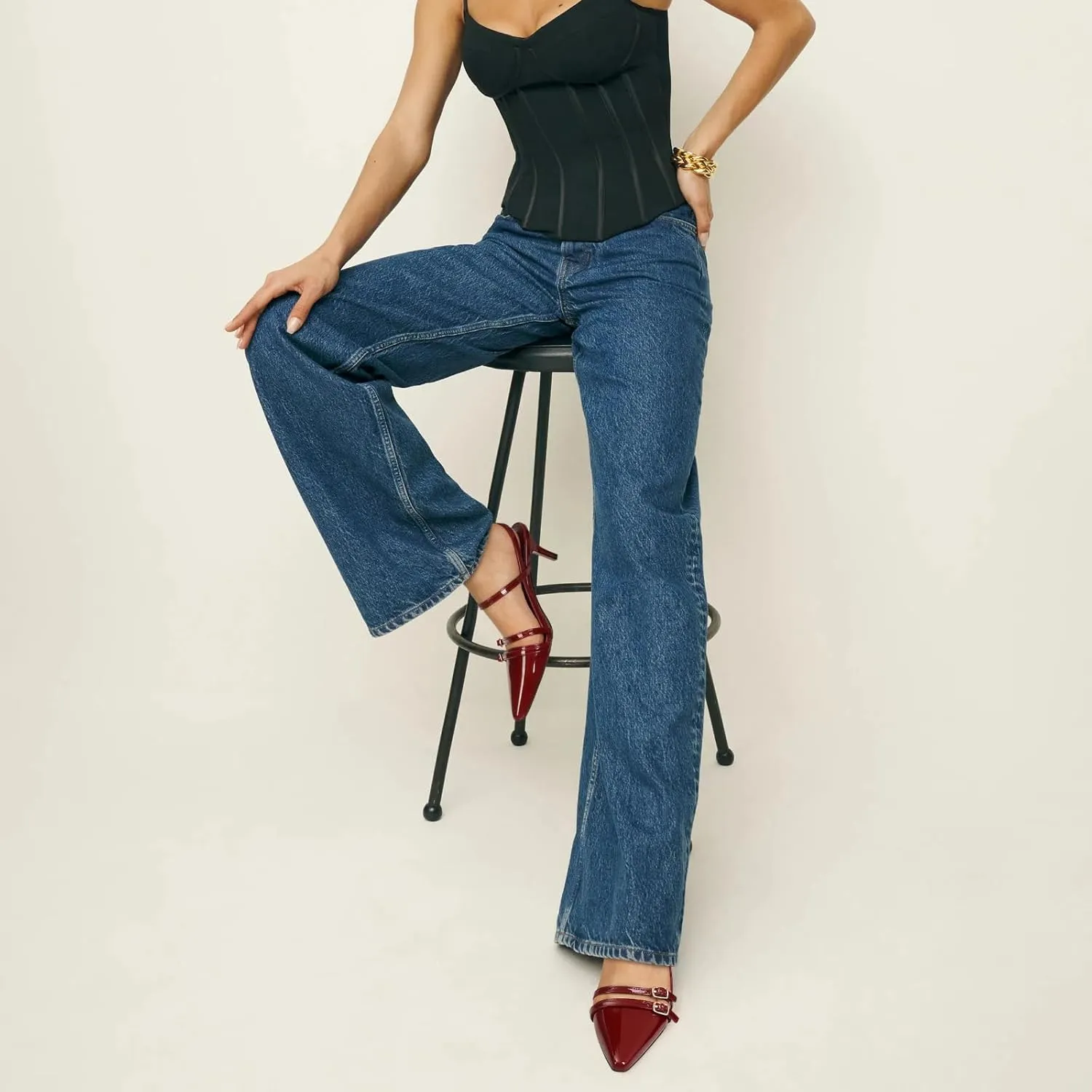 SOVANYOU Kitten Heels for Women Pointed Toe Stiletto Slingback Heels with Buckle Strap Pumps Dress Shoes
